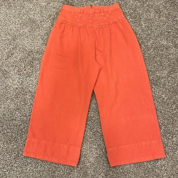 ๐ FREE PEOPLE Sweet Talk Wide Leg Pleated Chino Pants - Picture 8 of 8